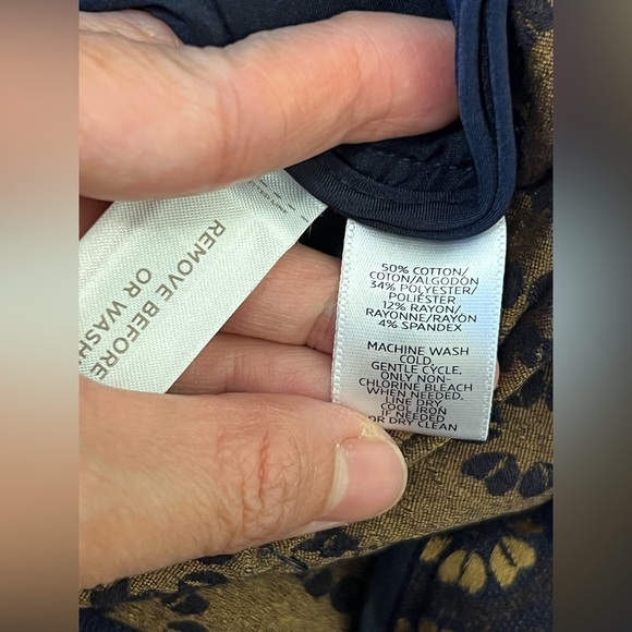 LOFTAnn Taylor Women Floral Pencil Skirt 6P Brown Textured Stretch Indie Granola - Picture 7 of 10